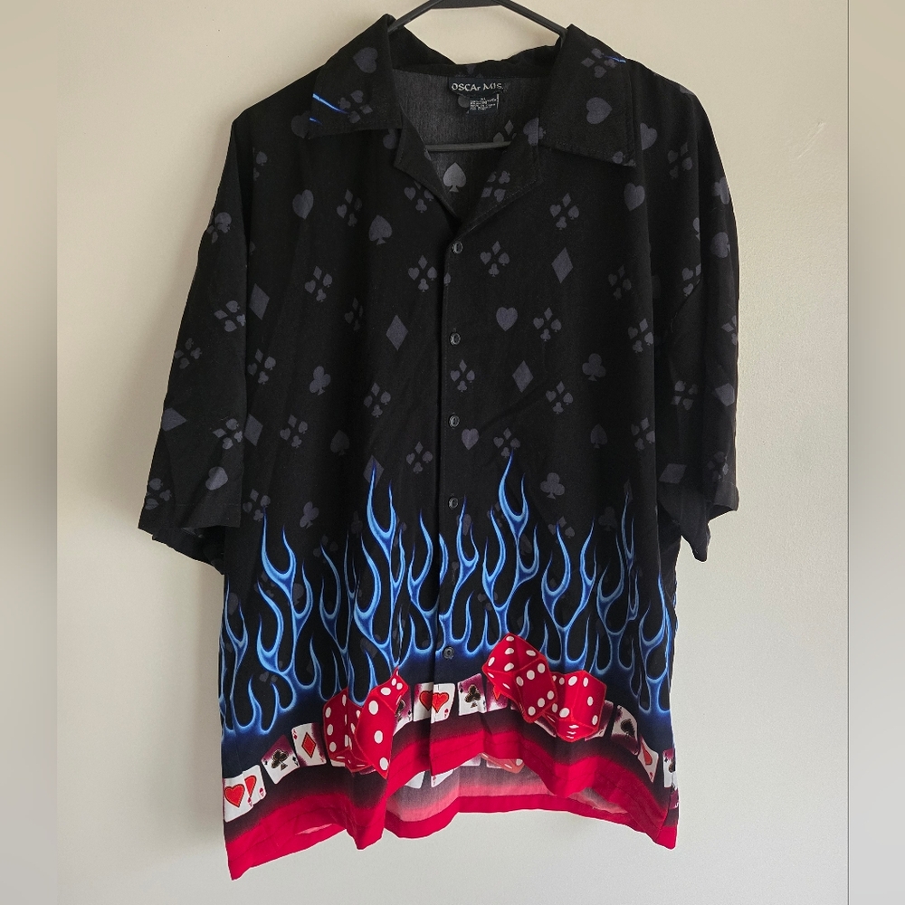 Oscar Misa Gambling Button Down Shirt